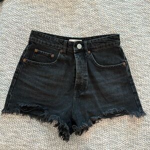 Zara Black Jean Shorts